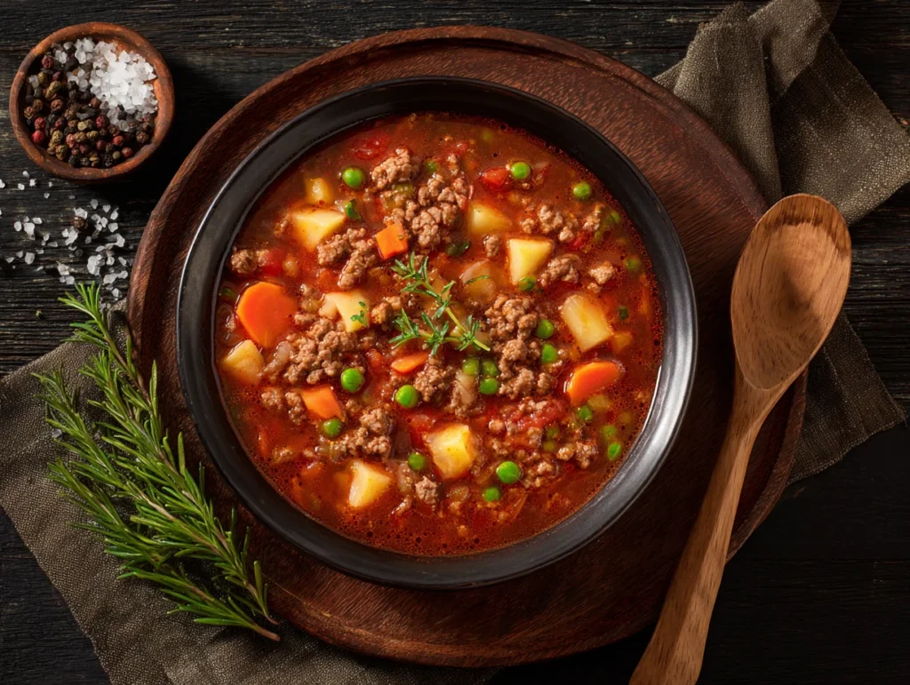 Classic Hamburger Soup
