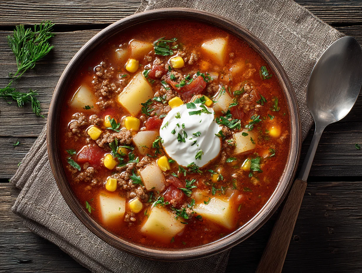 Classic Hamburger Soup