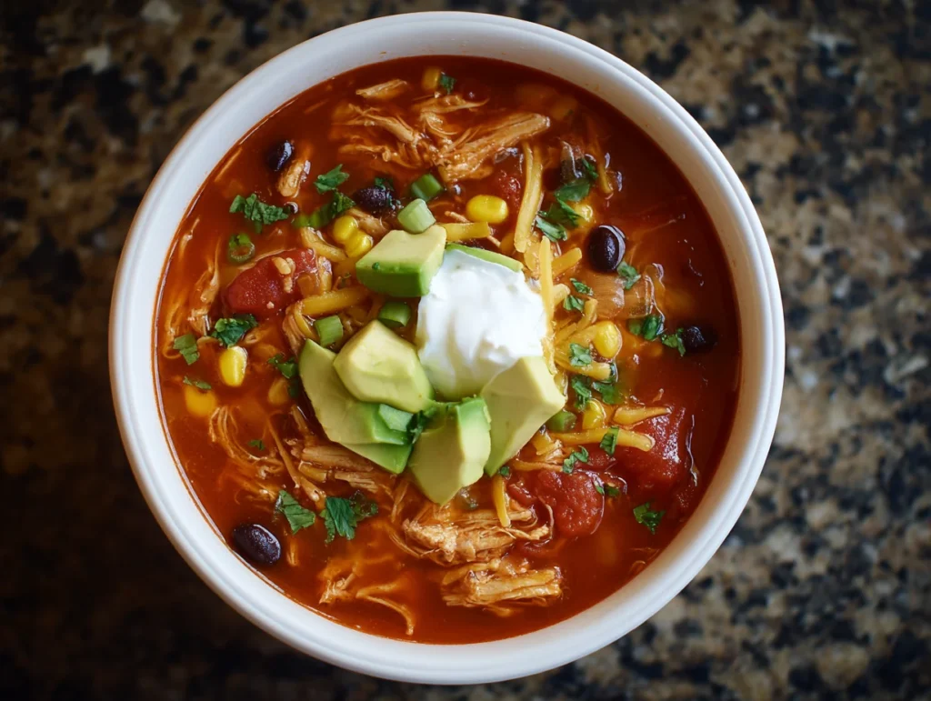 chicken tortilla soup crock pot