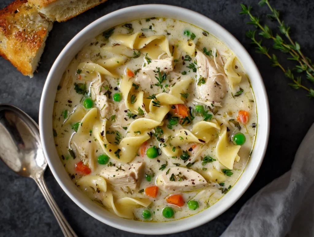 creamy chicken noodle soup