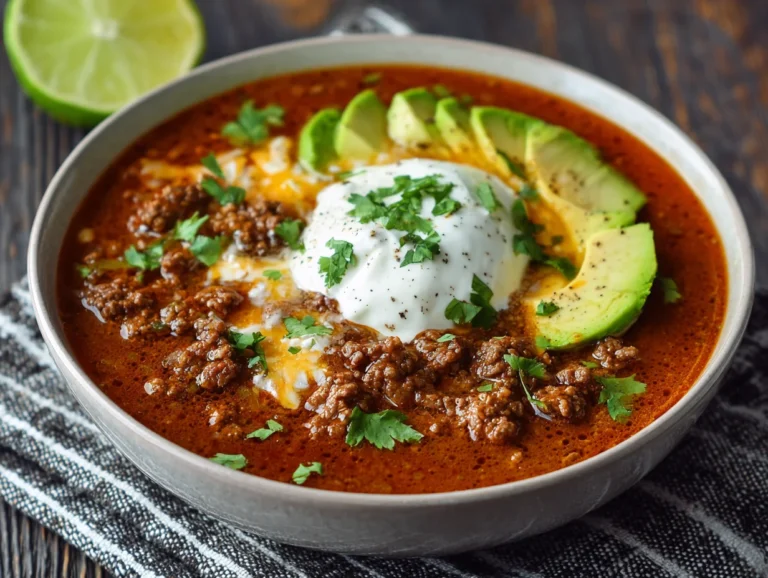 keto taco soup