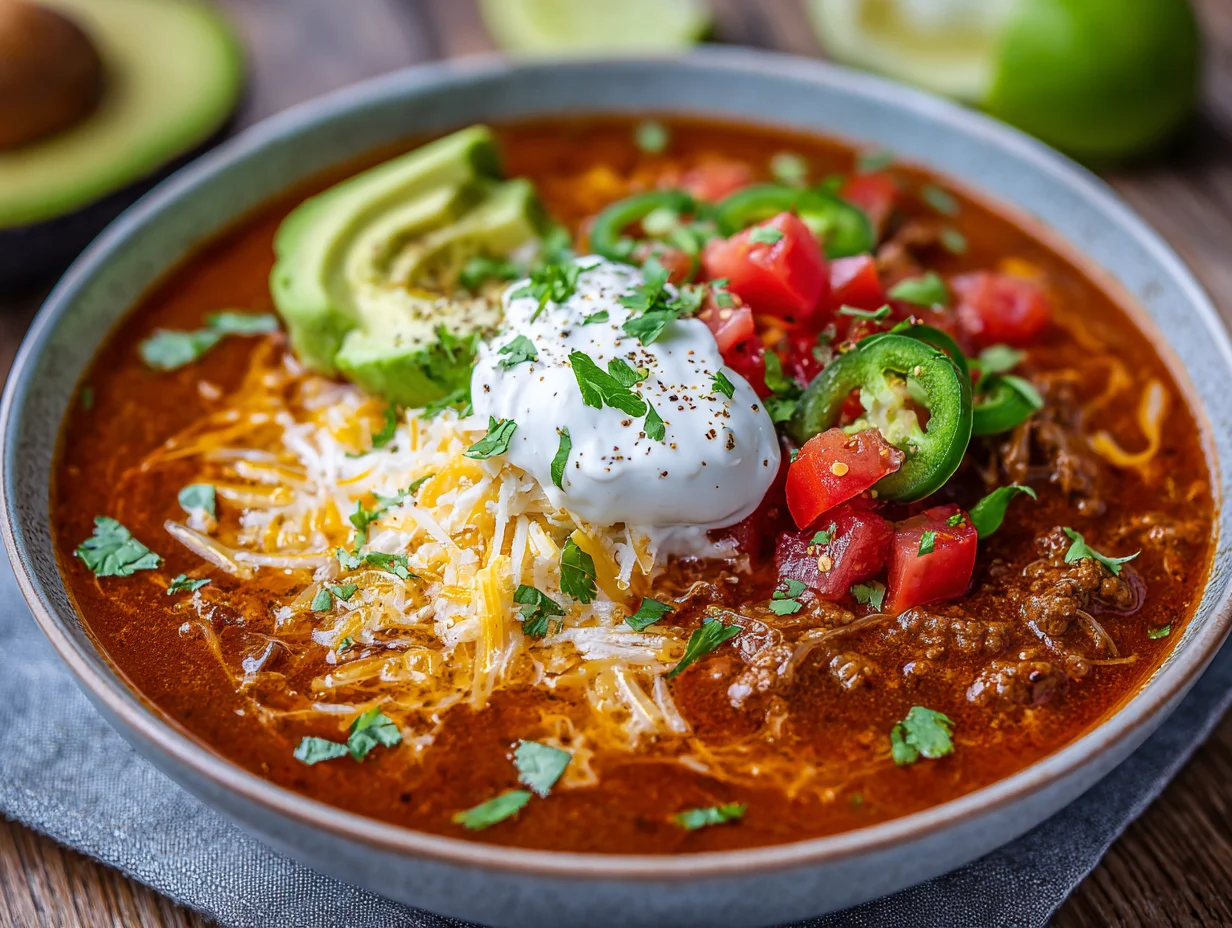 keto taco soup