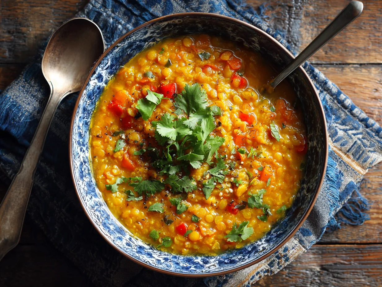 Curried Lentil & Coconut Soup