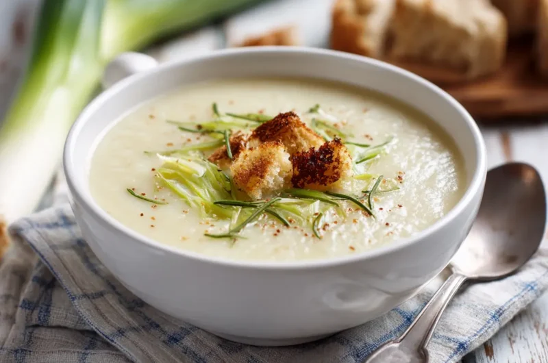 Creamy Potato Leek Soup Recipe with Simple Ingredients