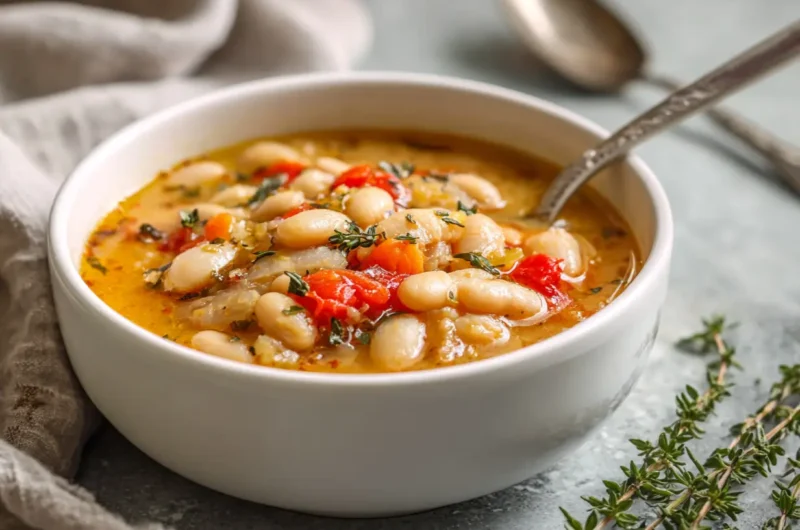Healthy White Bean Soup Recipe Packed with Protein