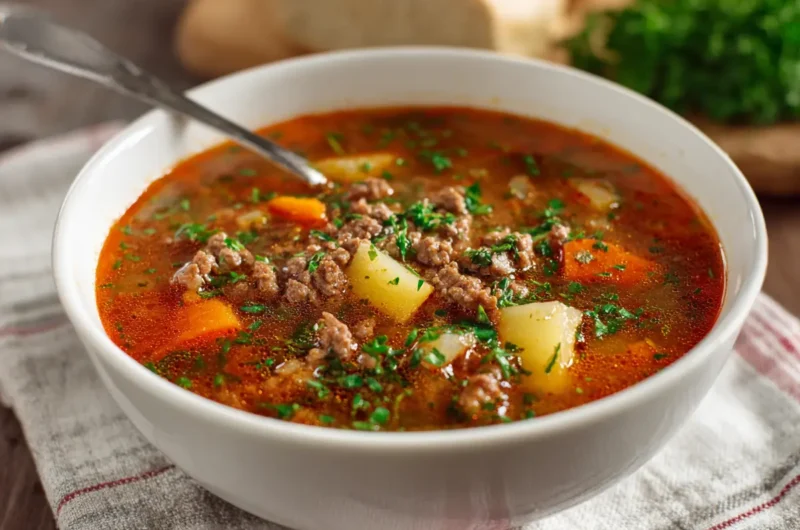 Best Ground Beef Soup Recipe Must Try