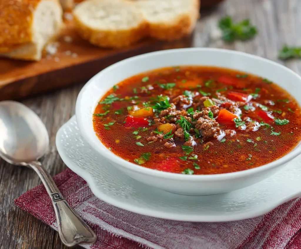 Best Ground Beef Soup Recipe Must Try