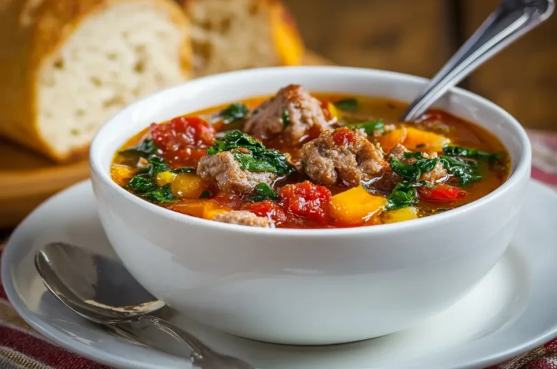 Easy Italian Sausage Soup Recipe Full of Flavor
