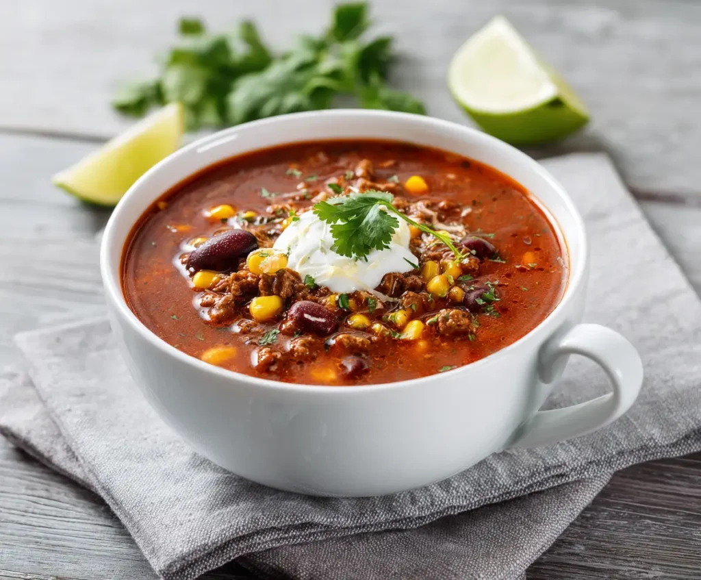 Easy Taco Soup Crock Pot Recipe