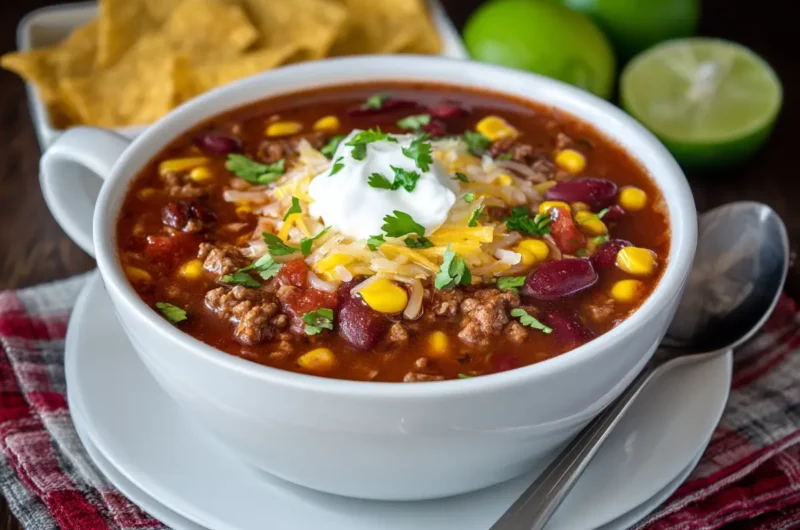Easy Taco Soup Crock Pot Recipe You'll Make Again and Again