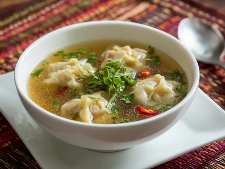 Easy Wonton Soup Recipe