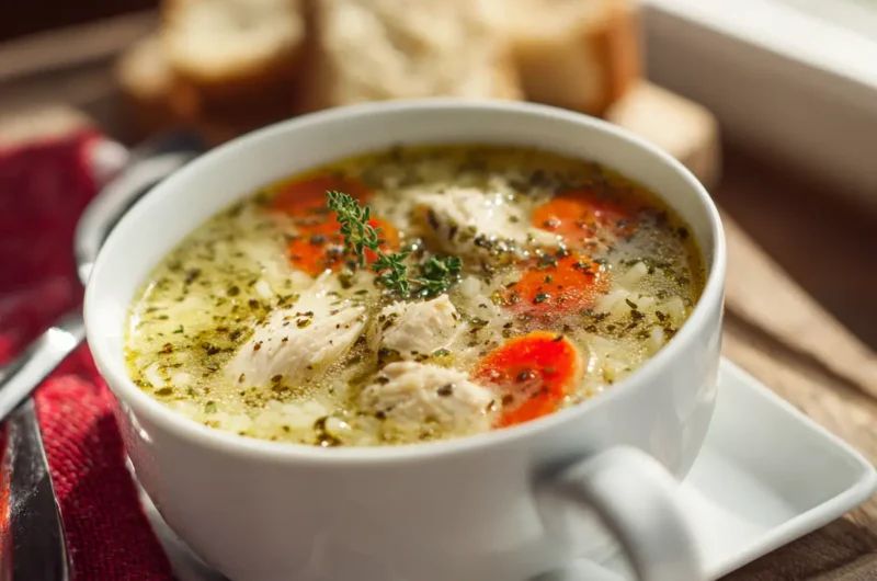 Healthy Chicken Rice Soup Recipe Packed with Flavor
