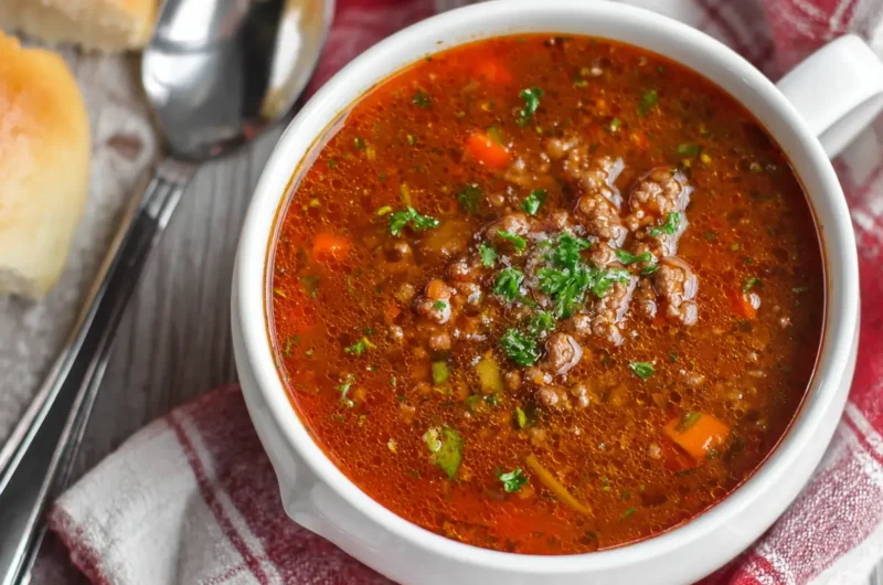 Healthy Ground Beef Soup Recipe Everyone Will Love