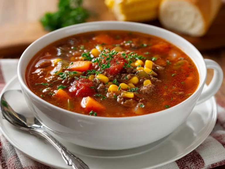 Healthy Hamburger Soup Recipe