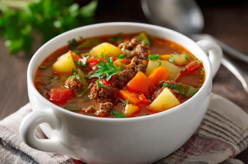 Healthy Hamburger Soup Recipe for Family Dinners