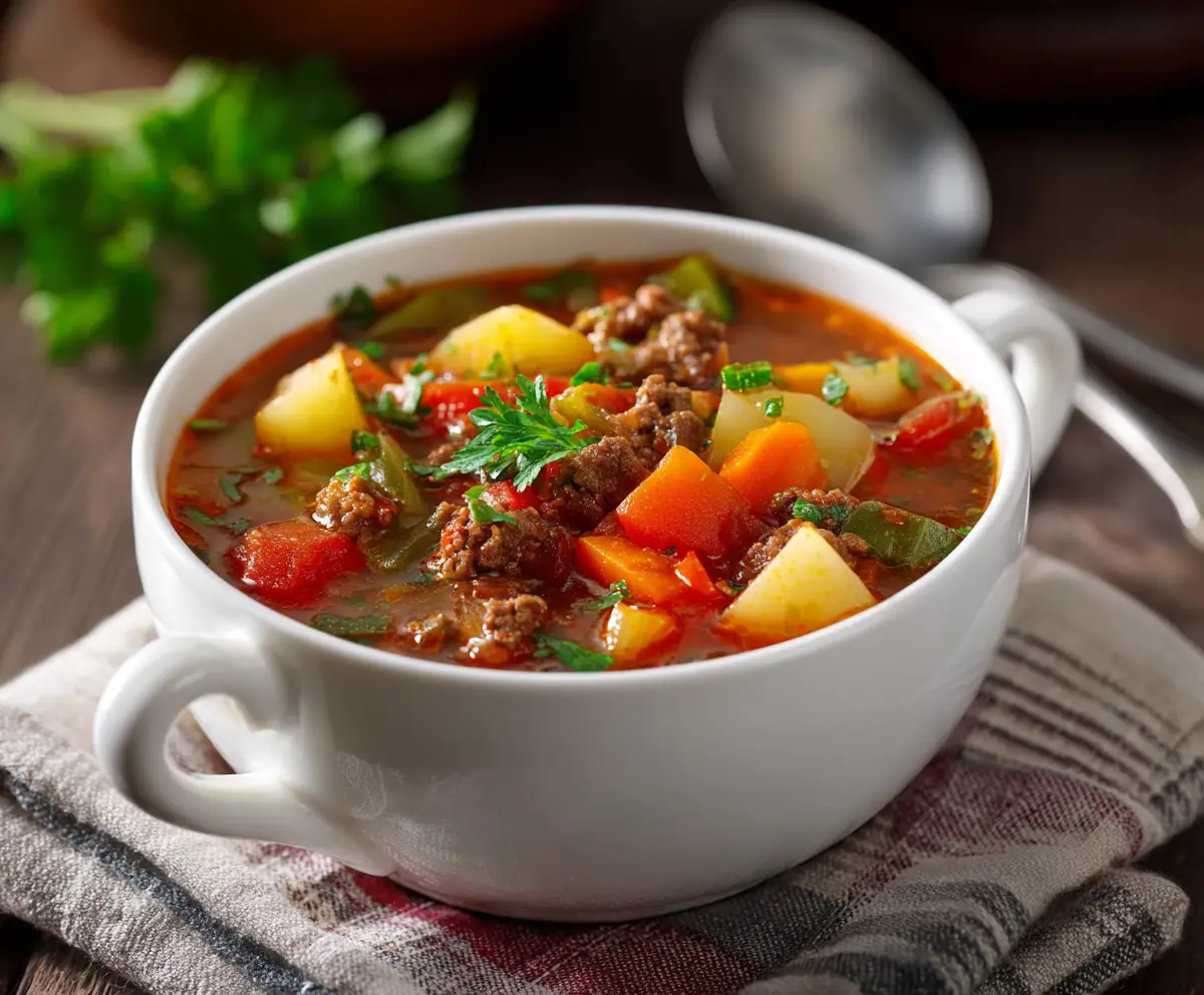 Healthy Hamburger Soup Recipe for Family Dinners