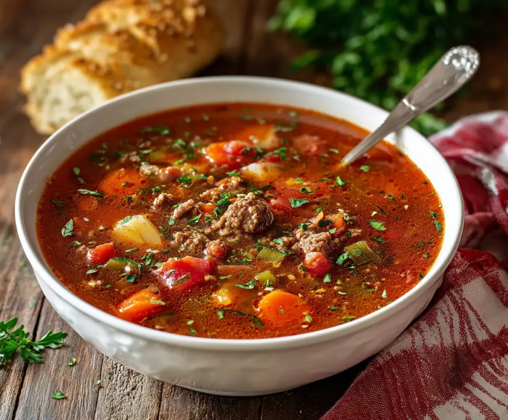 Healthy Hamburger Soup Recipe for Family Dinners