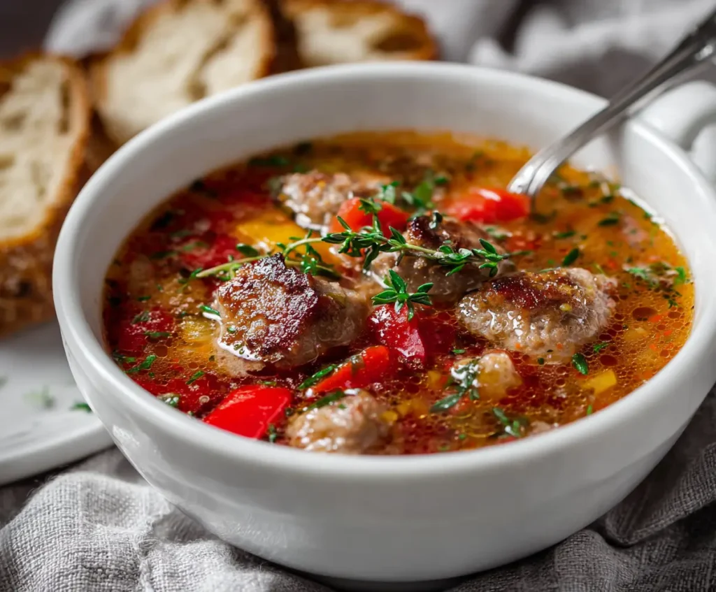 Healthy Sausage Soup Recipe for Family Dinner