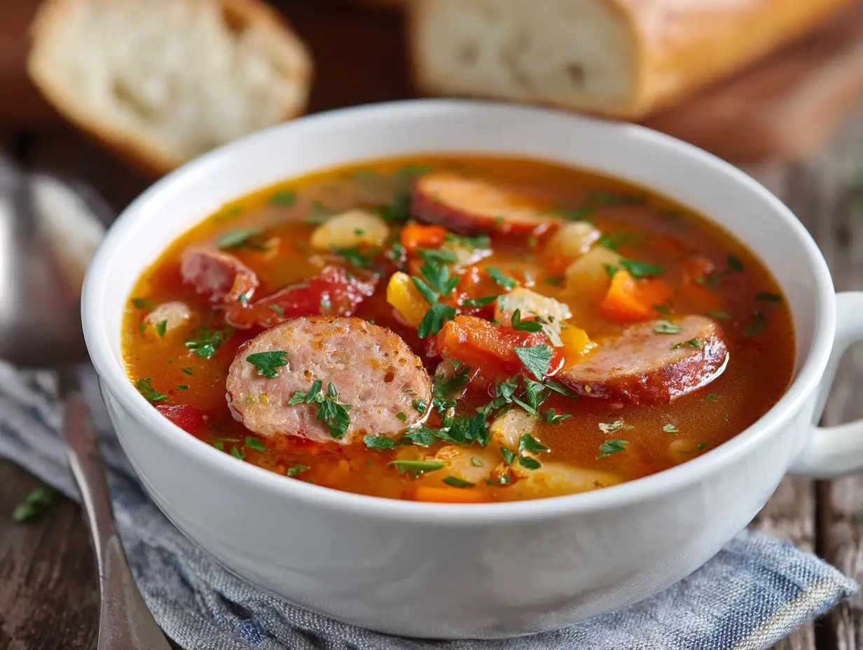 Healthy Sausage Soup Recipe for Family Dinner