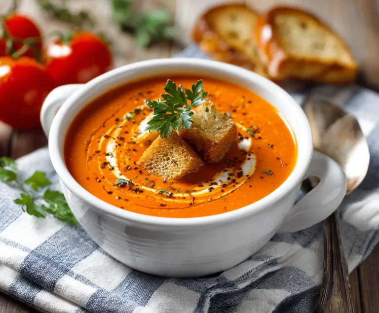 Homemade Tomato Bisque Soup