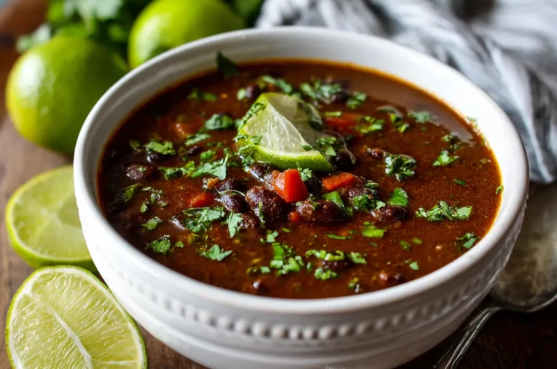 Quick Black Bean Soup Recipe in 30 Minutes