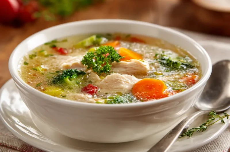 Quick Chicken Vegetable Soup Recipe Packed with Nutrition