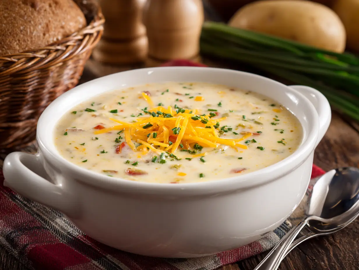 Rich and Creamy Cheesy Potato Soup