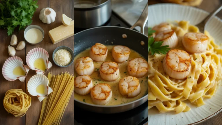 Creamy Scallops Pasta Recipe
