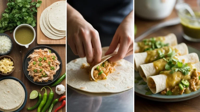 Green Chili Chicken Enchiladas Recipe