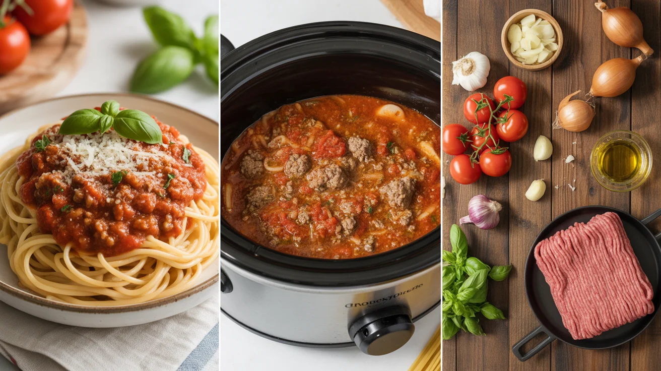 Spaghetti Sauce Crockpot Recipe