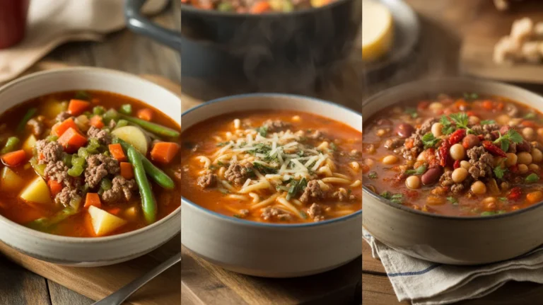 Easy Ground Beef Soup