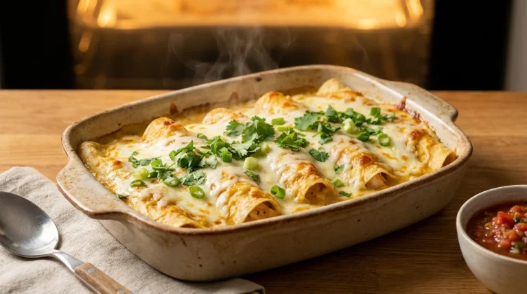 Chicken Enchiladas With White Sauce