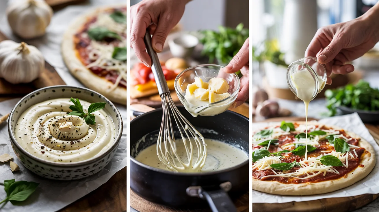 Homemade White pizza sauce