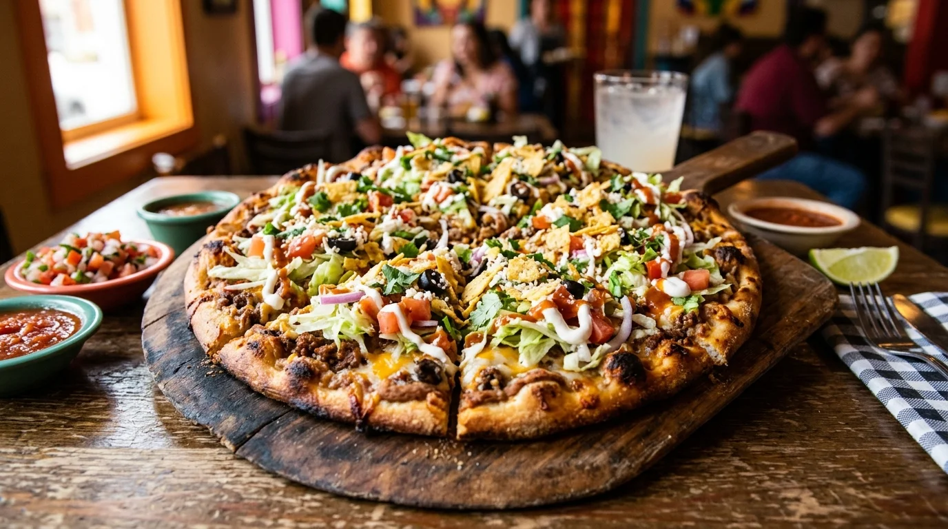 Taco pizza
