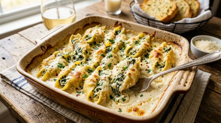 Alfredo Stuffed Shells