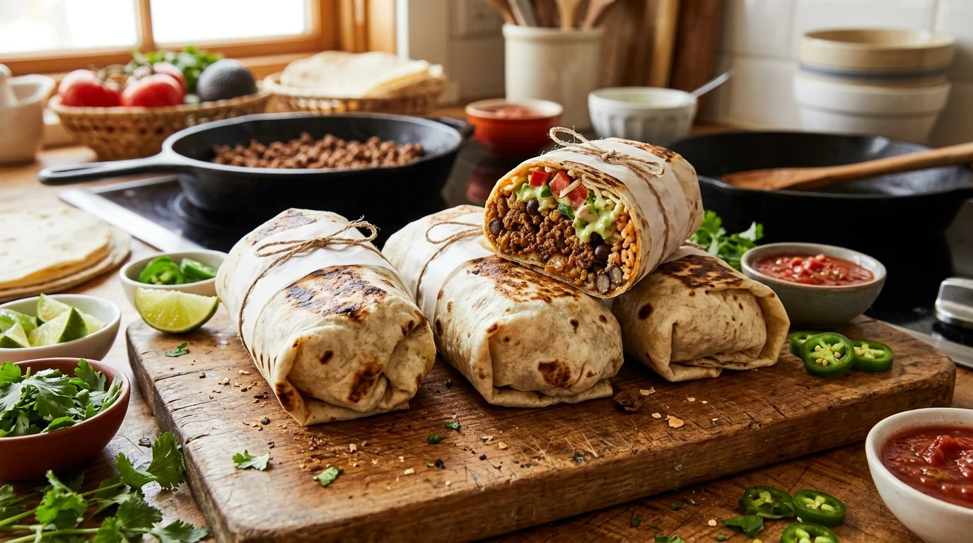 Ground Beef Burritos