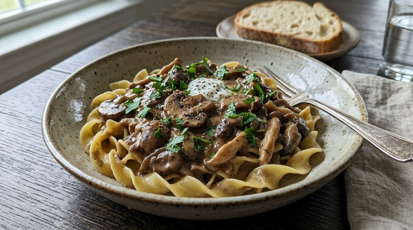 Mushroom Stroganoff Recipe