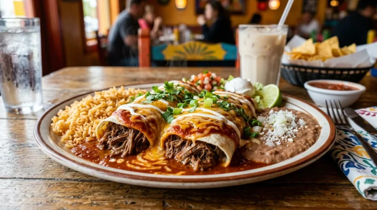 Smothered Beef Burritos