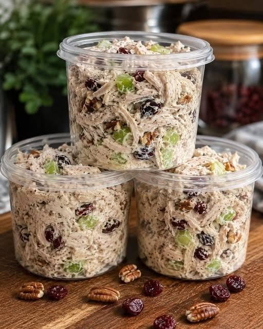 Classic Chicken Salad with Grapes, Cranberries & Pecans