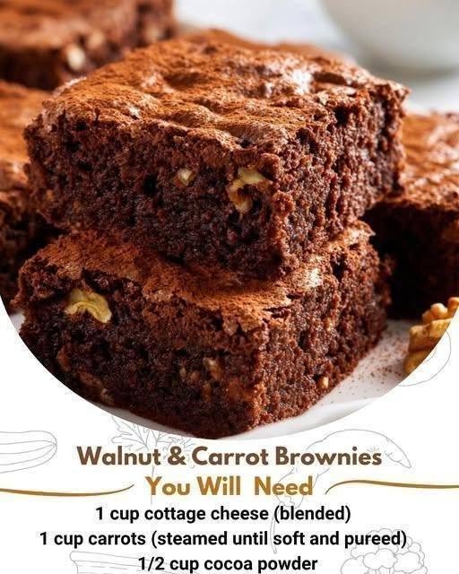 Walnut & Carrot Brownies