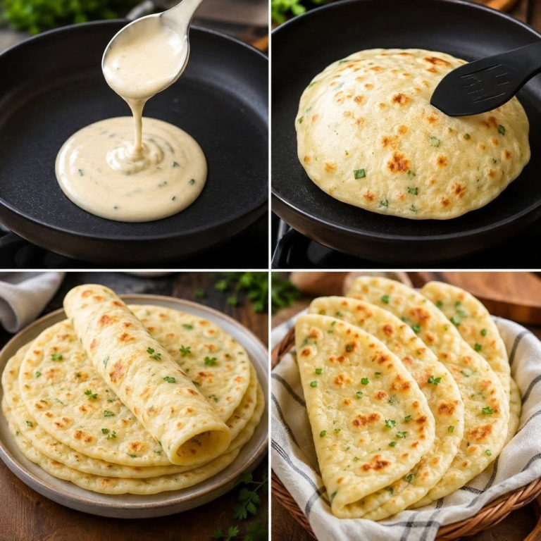 Soft & Fluffy Skillet Yogurt Flatbreads