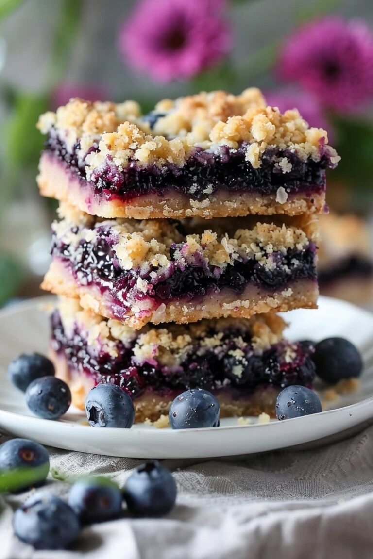 Blueberry Crumble Bars