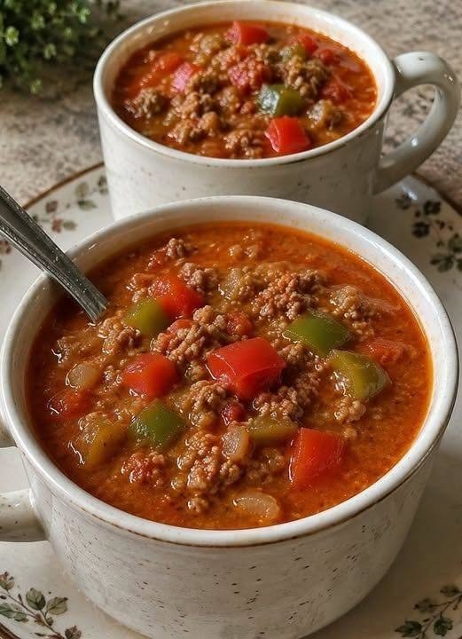 Zero-Carb Style Stuffed Peppers Soup