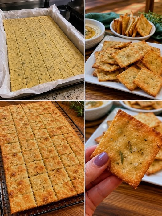 Keto Almond Flour Cheese Crackers (Golden, Crisp & Low-Carb)