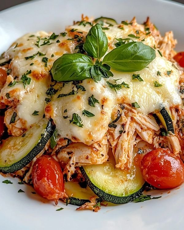 Chicken Zucchini Bake (Cheesy, Low-Carb & Family-Friendly)