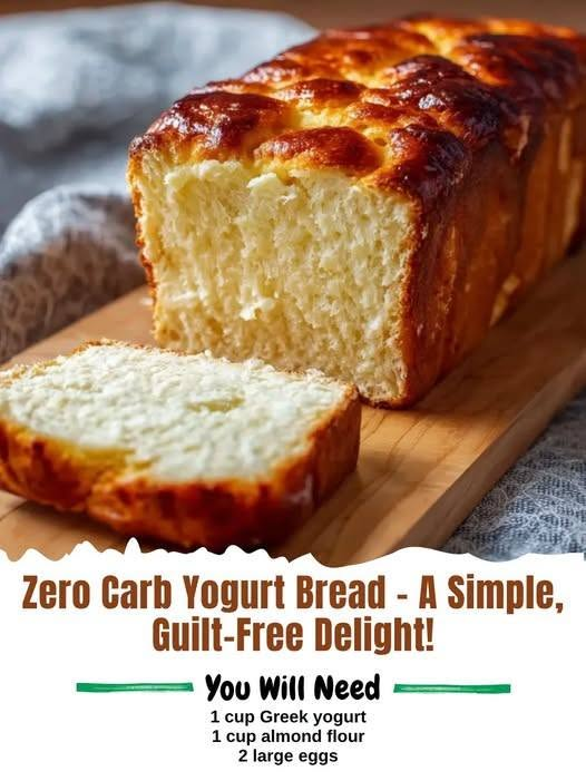 Zero-Carb (Very Low-Carb) Greek Yogurt Bread
