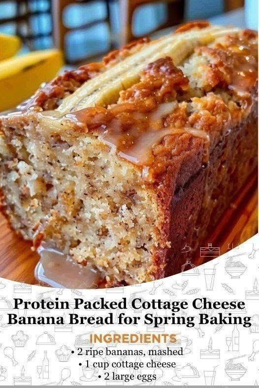 Protein-Packed Cottage Cheese Banana Bread