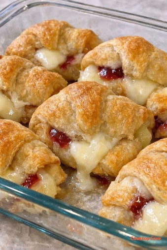 3-Ingredient Brie & Jam Crescent Bites