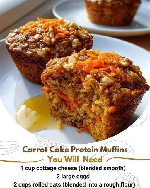 High-Protein Carrot Cake Muffins