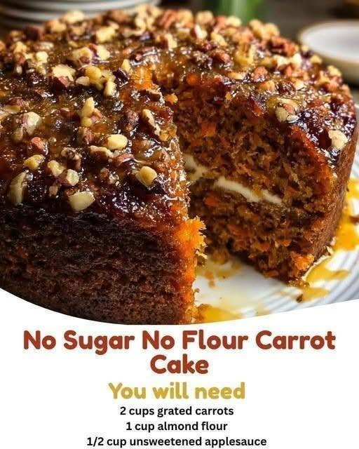 No Sugar, No Flour Carrot Cake